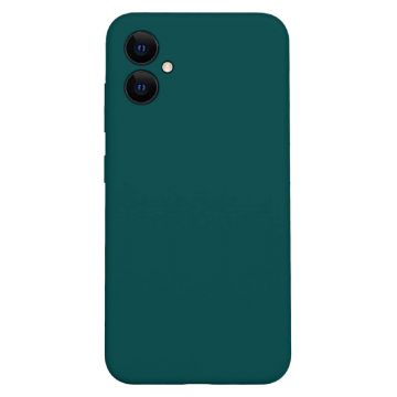 Husa de protectie din Silicon cu Microfibra la interior compatibila Samsung Galaxy A05, Verde inchis