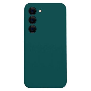 Husa de protectie din Silicon cu Microfibra la interior compatibila Samsung Galaxy A15, Verde inchis