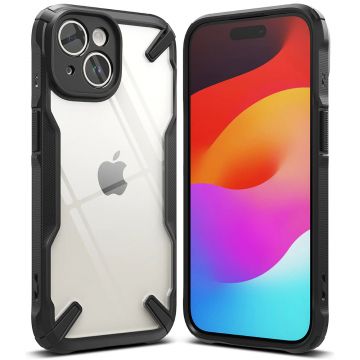 Husa de protectie telefon Fusion compatibila cu iPhone 15, Negru - ES02112