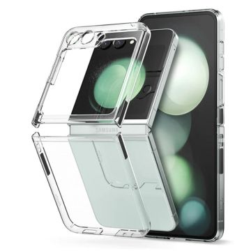 Husa de protectie telefon Slim compatibila cu Samsung Galaxy Z Flip5, Transparent - ES02123