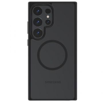 Husa Devia Pino Series Magnetic Shockproof compatibila cu Samsung Galaxy S24 Ultra, Negru