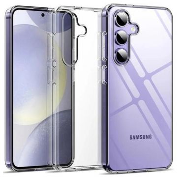 Husa Devia Shark Series Shockproof compatibila cu Samsung Galaxy S24 Plus (Transparent)
