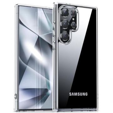 Husa Devia Shark Series Shockproof compatibila cu Samsung Galaxy S24 Ultra, Transparent