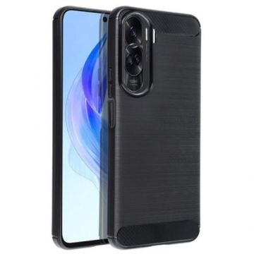 Husa Lemontti Carbon compatibila cu Honor 90 Lite (Negru)