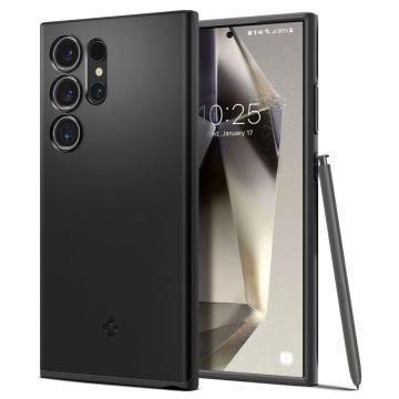 Husa pentru Samsung Galaxy S24 Ultra - Spigen Thin Fit - Negru