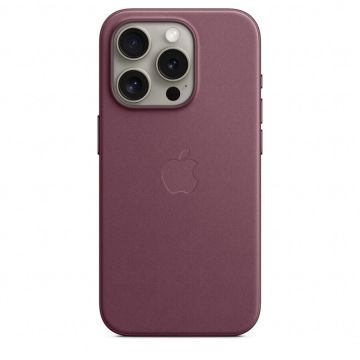 Apple Husa de protectie Apple FineWoven Case with MagSafe pentru iPhone 15 Pro, Visiniu