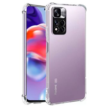 Husa Antisoc compatibila Xiaomi Redmi Note 11 Pro Plus 5G, PRO AirBag, Clear