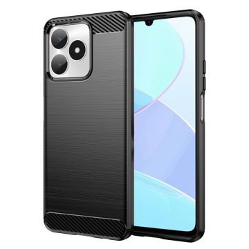 Husa Carbon compatibila Realme C51 / Note 50, Tech Protects, Negru