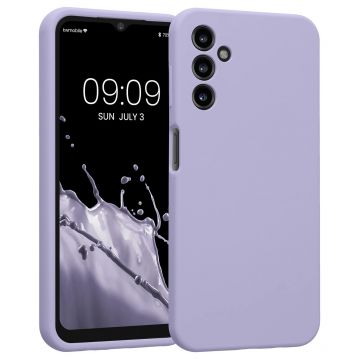 Husa de protectie din Silicon cu Microfibra la interior compatibila Samsung Galaxy A05S, Lilac