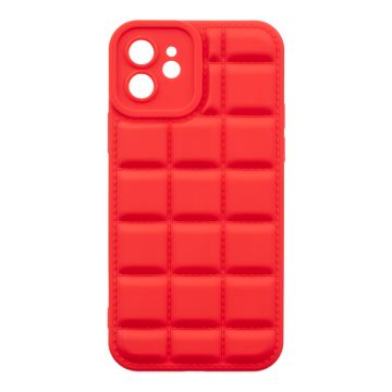 Husa de protectie telefon OBAL:ME pentru Apple iPhone 12, Block, Poliuretan, Rosu