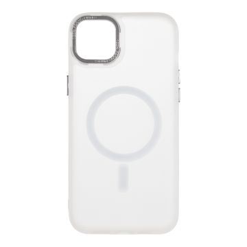 Husa de protectie telefon OBAL:ME pentru Apple iPhone 15 Plus, Misty Keeper, MagSafe, Alb