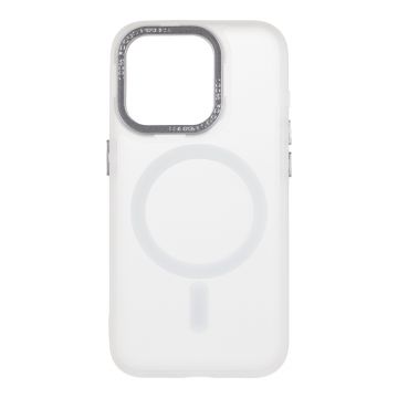 Husa de protectie telefon OBAL:ME pentru Apple iPhone 15 Pro, Misty Keeper, MagSafe, Alb