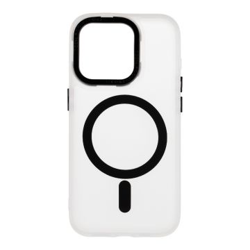 Husa de protectie telefon OBAL:ME pentru Apple iPhone 15 Pro, Misty Keeper, MagSafe, Negru