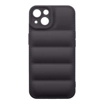 Husa de protectie telefon Puffy OBAL:ME pentru Apple iPhone 13, Poliuretan, Negru