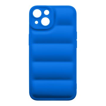Husa de protectie telefon Puffy OBAL:ME pentru Apple iPhone 14, Poliuretan, Albastru