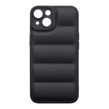 Husa de protectie telefon Puffy OBAL:ME pentru Apple iPhone 14, Poliuretan, Negru