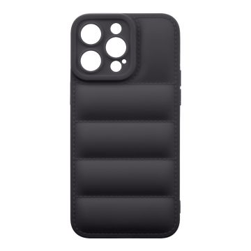 Husa de protectie telefon Puffy OBAL:ME pentru Apple iPhone 15 Pro Max, Poliuretan, Negru