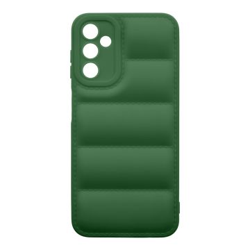 Husa de protectie telefon Puffy OBAL:ME pentru Samsung Galaxy A14 4G, Poliuretan, Verde Inchis