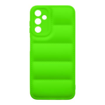 Husa de protectie telefon Puffy OBAL:ME pentru Samsung Galaxy A14 4G, Poliuretan, Verde