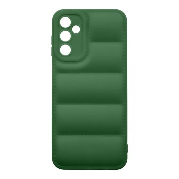 Husa de protectie telefon Puffy OBAL:ME pentru Samsung Galaxy A14 5G, Poliuretan, Verde Inchis