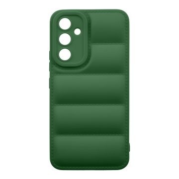 Husa de protectie telefon Puffy OBAL:ME pentru Samsung Galaxy A54 5G, Poliuretan, Verde Inchis