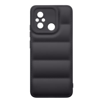 Husa de protectie telefon Puffy OBAL:ME pentru Xiaomi Redmi 12C, Poliuretan, Negru