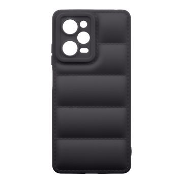 Husa de protectie telefon Puffy OBAL:ME pentru Xiaomi Redmi Note 12 Pro 5G, Poliuretan, Negru