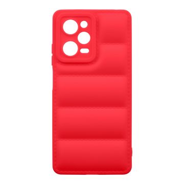 Husa de protectie telefon Puffy OBAL:ME pentru Xiaomi Redmi Note 12 Pro 5G, Poliuretan, Rosu