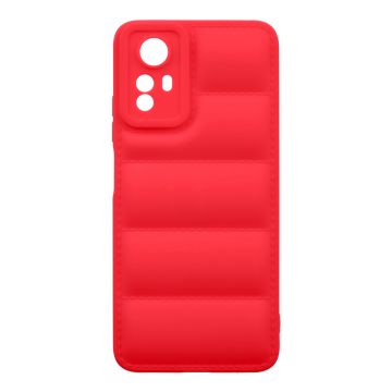 Husa de protectie telefon Puffy OBAL:ME pentru Xiaomi Redmi Note 12S, Poliuretan, Rosu
