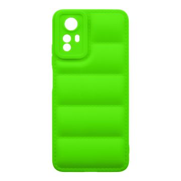 Husa de protectie telefon Puffy OBAL:ME pentru Xiaomi Redmi Note 12S, Poliuretan, Verde