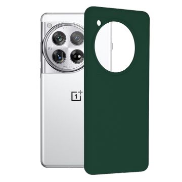 Husa de telefon compatibila OnePlus 12, Tech Microfibra, Camera Extra Pro, Dark Green