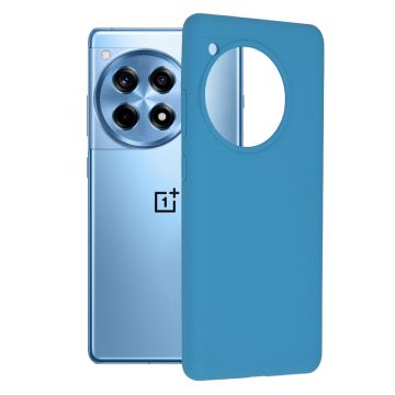 Husa de telefon compatibila OnePlus 12R, Tech Microfibra, Camera Extra Pro, Denim Blue
