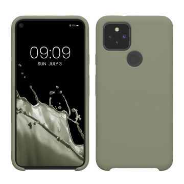 Husa Kwmobile pentru Google Pixel 5, Verde, Silicon, 53633.172