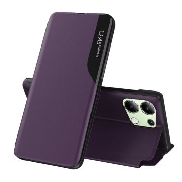 Husa Tip Carte compatibila Xiaomi Redmi Note 13 4G, Stand View, Purple