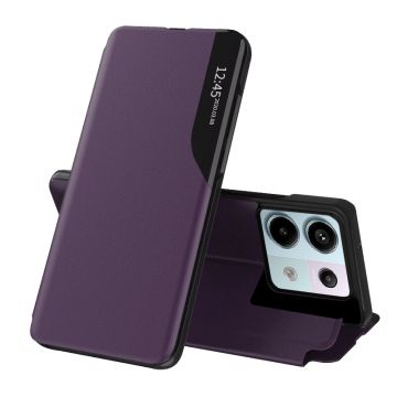 Husa Tip Carte compatibila Xiaomi Redmi Note 13 Pro 5G / Poco X6, Stand View, Purple