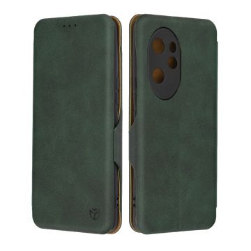 Husa tip carte pentru Honor 100 Pro, Techsuit, Inchidere Magnetica, Green