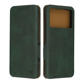 Husa tip carte pentru Xiaomi Poco X6 Pro, Techsuit, Inchidere Magnetica, Green