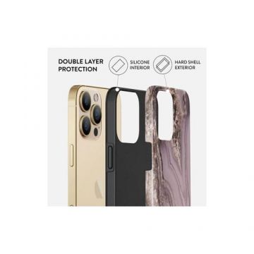 Husa Burga iPhone 13 Pro Max, Dual Layer, Golden Taupe (Multicolor)