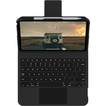Husa cu tastatura UAG Keyboard Cover, Bluetooth, Suport stylus, pentru Apple iPad 10.9inch, 10th generation (Negru)