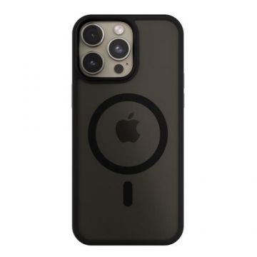 Husa de protectie Next One Mist Shield Case pentru iPhone 15 Pro Max, MagSafe (Negru)