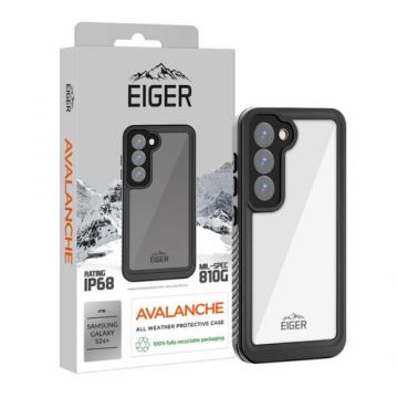 Husa Eiger Avalanche compatibila cu Samsung Galaxy S24 Plus, Negru