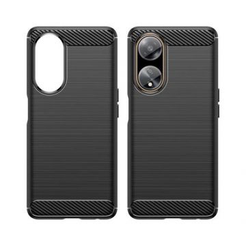 Husa Lemontti Carbon Case Flexible Oppo A98 (Negru)