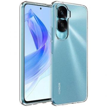 Husa Lemontti Ultra Slim Silicon compatibila cu Honor 90 Lite, Transparent