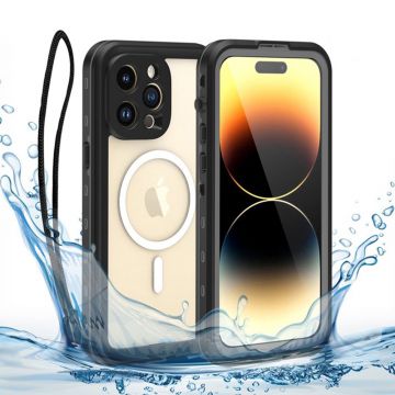 Husa pentru iPhone 14 Pro, ShellBox Waterproof IP68, Black