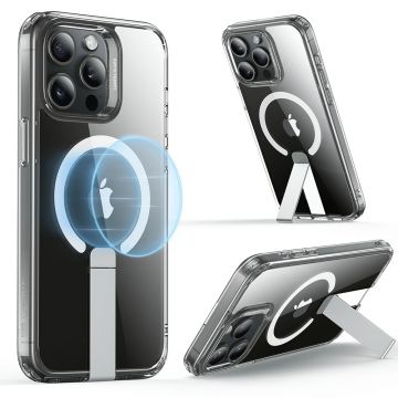 Husa pentru iPhone 15 Pro Max, ESR Boost Flickstand HaloLock, Clear