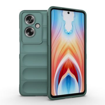 Husa pentru Oppo A79 5G / OnePlus Nord N30 SE, Antisoc, Margini cu Striatii, Design Minimalist, Green