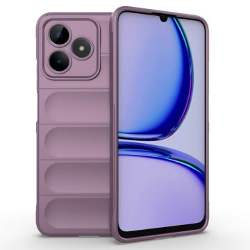 Husa pentru Realme C53, Antisoc, Margini cu Striatii, Design Minimalist, Purple