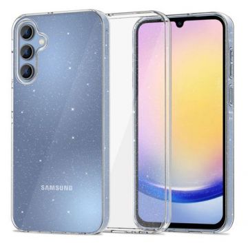 Husa pentru Samsung Galaxy A25 A256, Tech-Protect, Flexair Glitter, Transparenta
