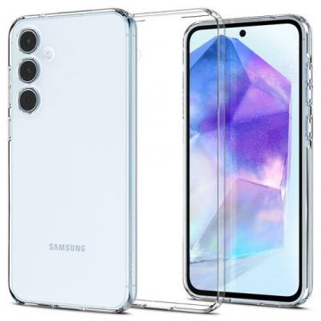 Husa pentru Samsung Galaxy A55 5G, Spigen, Liquid Crystal, Transparenta