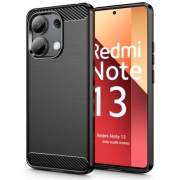 Husa pentru Xiaomi Redmi Note 13 4G, Tech-Protect, Carbon, Neagra